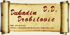 Dukadin Drobilović vizit kartica
